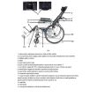 Scaun cu rotile pliabil, multipozabil, cu vas de toaleta detasabil, CML 208 GC-46  