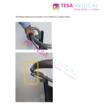 Scaun / Carucior cu rotile de transfer pacienti, suport perfuzii, max. 150 kg TM 506