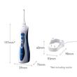 Irigator Bucal Panasonic EW1211W845, 1400 Impulsuri/min, 2 Duze inclus, Alb/Albastru