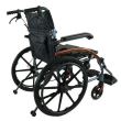 Scaun cu rotile ultrausor din aluminiu, pliabil, cu manere rabatabile, sezut 46 cm, max. 120kg, CML 05 LABJ-20