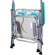 Scaun cu WC de camera pliabil, reglabil pe inaltime, din aluminiu CMB 7900L max. 180kg