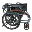 Scaun cu rotile ultrausor din aluminiu, pliabil, cu manere rabatabile, sezut 46 cm, max. 120kg, CML 05 LABJ-20
