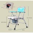 Scaun cu WC de camera pliabil, reglabil pe inaltime, din aluminiu CMB 7900L max. 180kg