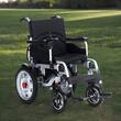 Scaun cu rotile electric, pliabil, manere rabatabile, max. 110 kg sezut 46cm, negru JT 098