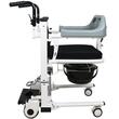 Scaun vas de toaleta / WC, cu lift, pe roti, pentru transfer, sezut detasabil, max. 120kg 811950