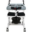 Scaun vas de toaleta / WC, cu lift, pe roti, pentru transfer, sezut detasabil, max. 120kg 811950