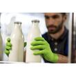 Mănuși nitril premium verzi, MERCATOR Gogrip Green, textură 3D, ultra-rezistente