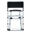 Scaun cu vas de toaleta (WC), pliabil, reglabil pe inaltime, din otel, max. 120kg, CMB 692-1