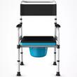 Scaun cu WC de camera ultrausor, pliabil, reglabil pe inaltime, max. 120kg, CMB 692-6