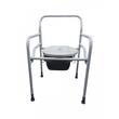 Scaun de toaletă pliabil din oțel HC 400, cu găleată detașabilă, suport 120 kg