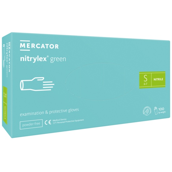 Manusi nitril, Nitrylex Green, nepudrate, Verde menta