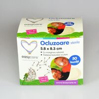 Pansamente oculare sterile, pentru adulti 5,8×8,3cm 1 buc