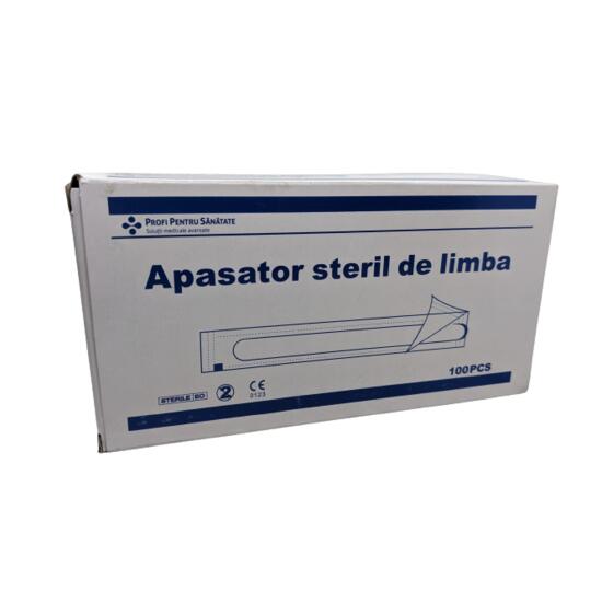 Apasatoare de limba sterile de lemn 100 buc