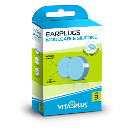 dopuri de ceara in urechi Dopuri de urechi din silicon modelabil Vita Plus VP66031, 3 perechi
