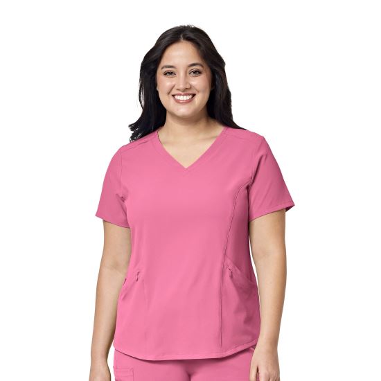 Bluza dama cu anchior, WonderWink RENEW 6134 ROSE 