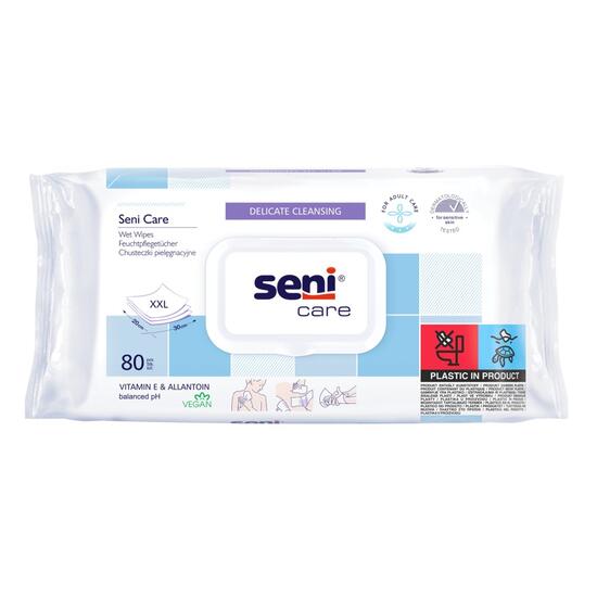 Servetele SENI cu Vitamina E si Alantoina 30 x 20 cm XXL