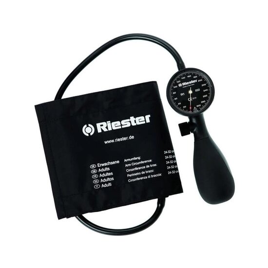 Tensiometru mecanic Riester Shock-proof, negru