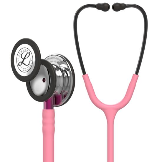 Stetoscop Littmann 3M Classic III, capsula Mirror, tub roz perlat, 27 inch, 5962