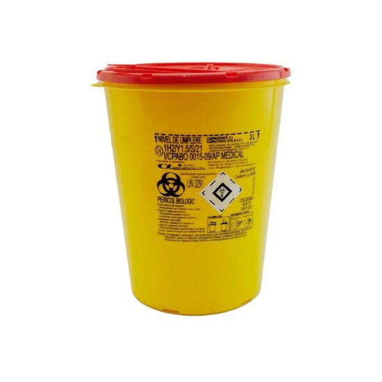 Recipient de plastic pentru ace si taietoare de unica folosinta, diferite dimensiuni
