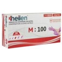 Manusi de examinare din nitril Heilen, mov 