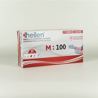 Manusi de examinare din nitril Heilen, albastru 