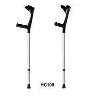 Carja antebrat, reglabilă pe înălțime, din aluminiu ușor, cu maner ergonomic și protecție antialunecare, HC 100, max. 120kg