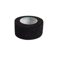 Bandaj coeziv 2.5 cm × 4.5 m PRIMA, negru – autoadeziv, elastic și rezistent, 1 rolă