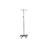 Stativ pentru perfuzii din inox cu 2 cârlige, reglabil pe înălțime, KY-G5
