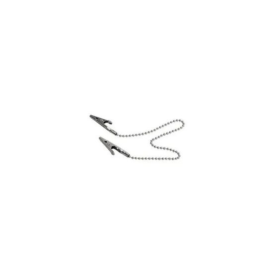Lant pentru bavete, spirala, metalic, autoclavabil, 35 cm