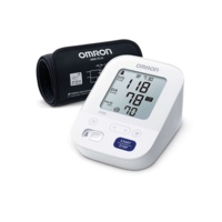 Tensiometru automat Omron M3 Comfort model 2020, Afisaj LCD, Functie de memorare pentru 2 utilizatori, Alb