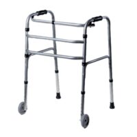 Cadru de mers pliabil HC 303 – aluminiu ușor, cu roți, reglabil, max. 120 kg