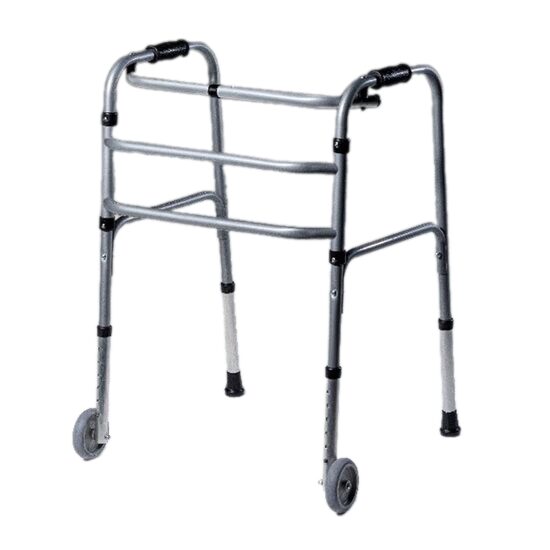 Cadru de mers pliabil HC 303 – aluminiu ușor, cu roți, reglabil, max. 120 kg