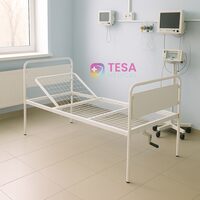 Pat de spital mecanic, cu o sectiune ajustabila gama IBISCO MP 090
