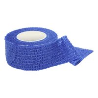 Bandaj coeziv 2.5 cm × 4.5 m, albastru – autoadeziv, elastic și confortabil, ambalat individual