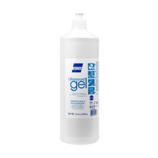 Gel ultrasonic / ecografie in flacon aplicator 1L, transparent