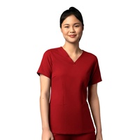 Tricou uniforma medicala dama, WonderWink Thrive, 6122-BURG