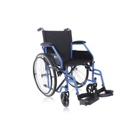 Scaun cu rotile, pliabil, actionare manuala, cotiere si pedalier rabatabile, max. 120 kg, CP 100B