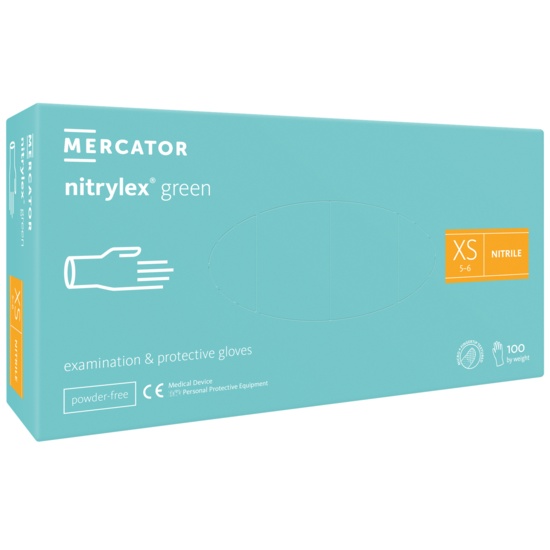 Manusi nitril, Nitrylex Green, nepudrate, Verde menta