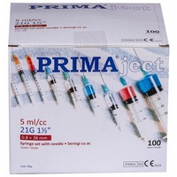 Seringa 5ml, Luer Slip, Prima