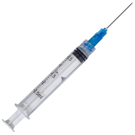 Seringi Luer Lock 2/2.5ml, cu ac 23G, 100 bucati