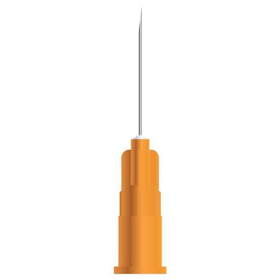 Ac seringa, subtire, 25G, mic, medical, steril, pentru injectii intravenoase, hipodermice si perfuzii, portocaliu, 0.50x19mm, 100 buc, PRIMA