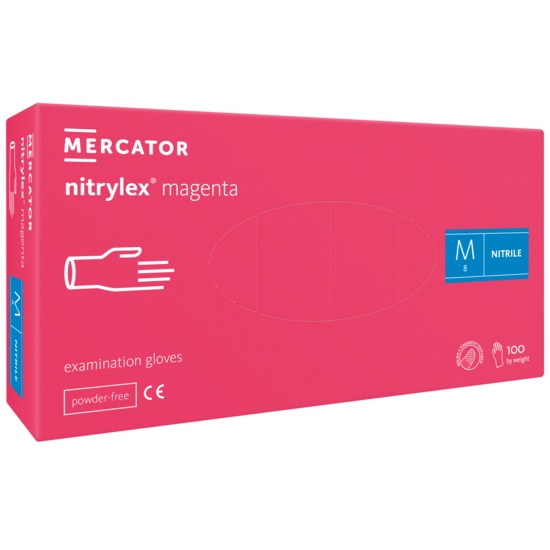 Manusi nitril, Nitrylex nepudrate, Magenta