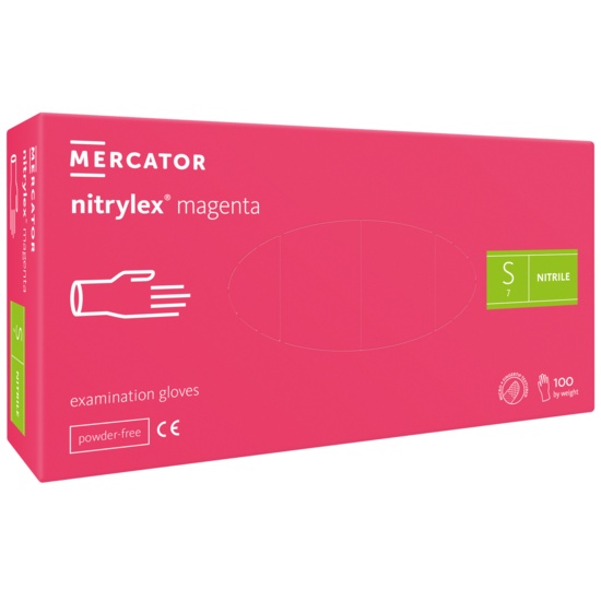 Manusi nitril, Nitrylex nepudrate, Magenta