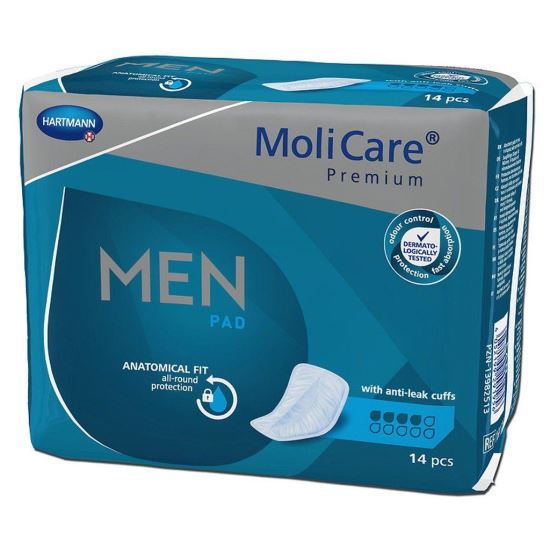 MOLICARE PREMIUM MEN PAD 2 pic - Tampoane pentru incontinenta usoara
