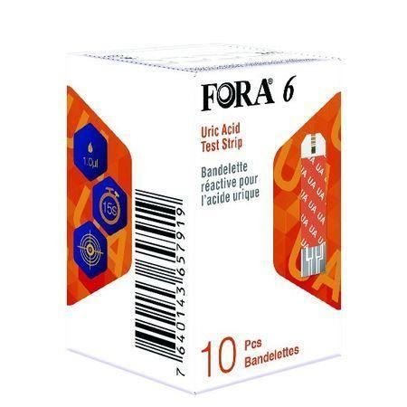 Teste acid uric FORA 6 x10buc 
