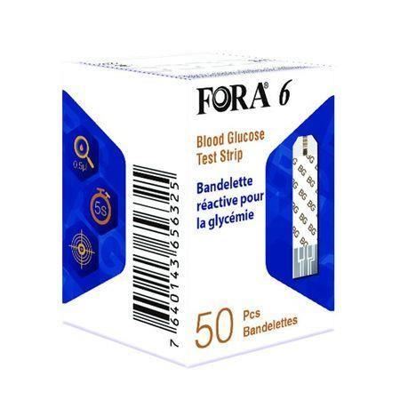 Teste glicemie x 50buc pentru glucometrul FORA 6 CONNECT 