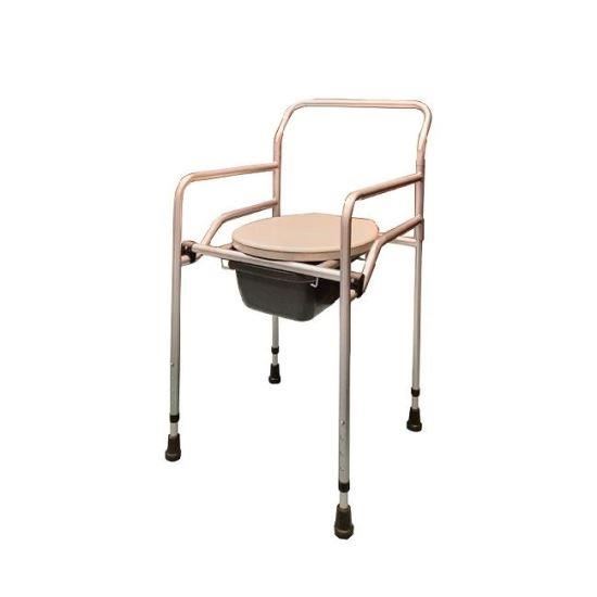 Scaun cu vas toaleta, pliabil, reglabil pe inaltime, max. 100kg, BRT 01