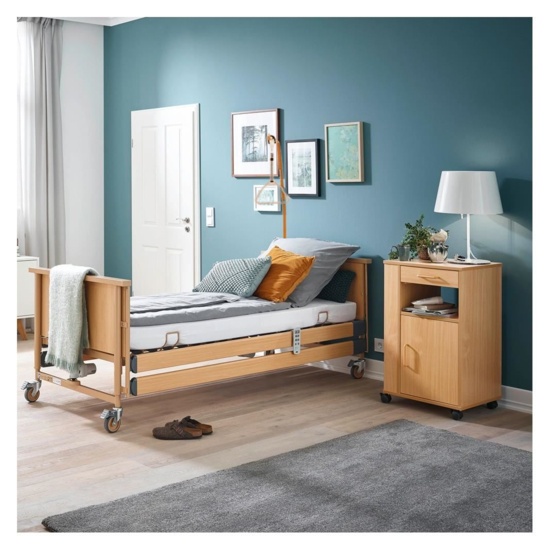 Pat electric spital / bolnavi, reglabil pe inaltime si pe sectiuni, 4 motoare ECO 221234 somiera lemn