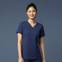 Bluza uniforma medicala, WonderWink Thrive, 6122-NAVY