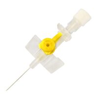 Catetere I.V. / Branule cu sistem de protectie cu aripioare si port inject 100 buc./cutie